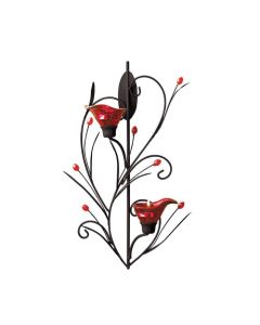  RUBY BLOSSOM TEALIGHT SCONCE 