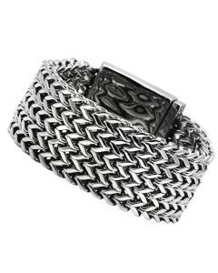 JCE451 High polished (no plating) Stainless Steel Bracelet with No Stone