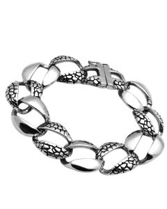 JCE565 High polished (no plating) Stainless Steel Bracelet with No Stone